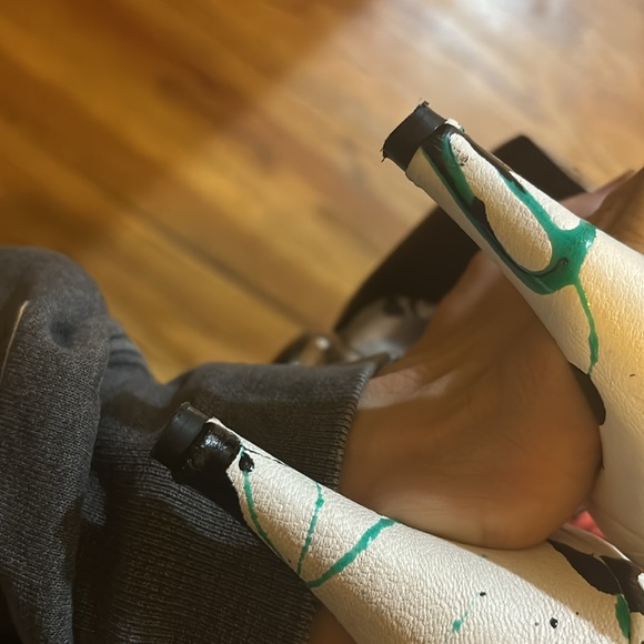 Stuart Weitzman Paint Splatter Heels - Picture 4 of 10